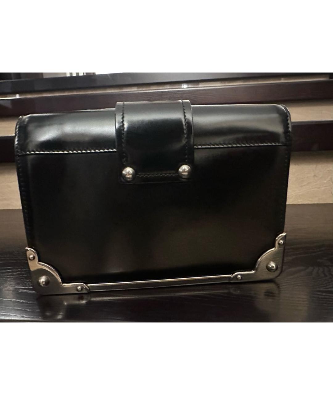 PRADA Черная кожаная сумка через плечо, фото 3