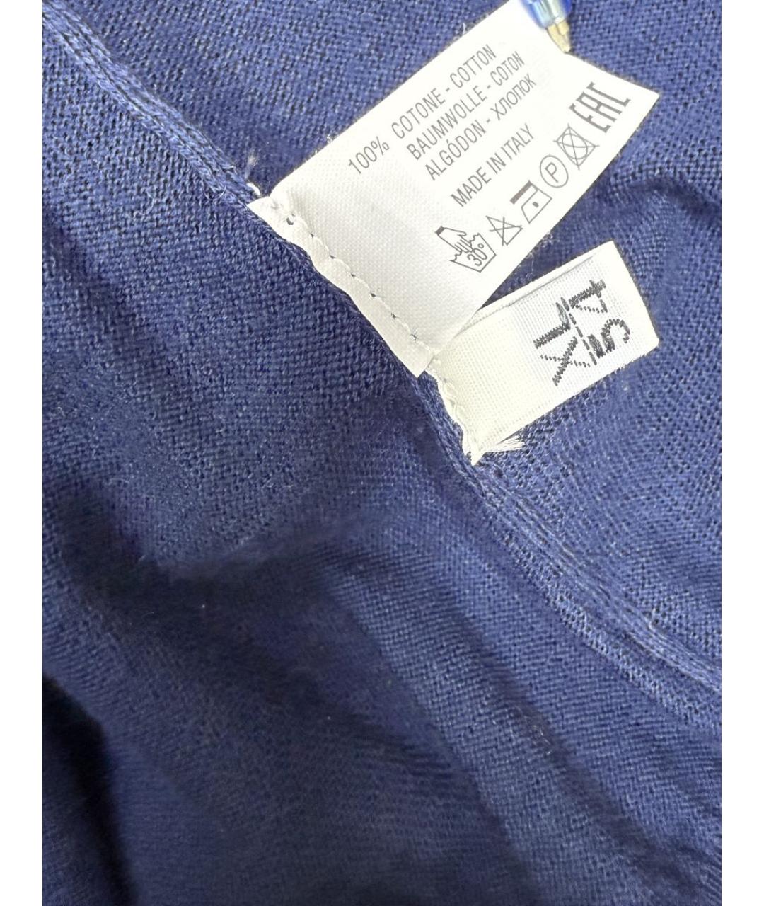 SVEVO Синий хлопковый джемпер / свитер, фото 5