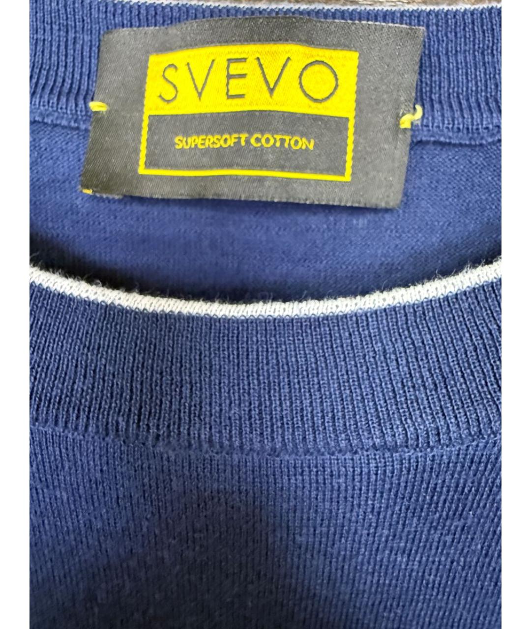 SVEVO Синий хлопковый джемпер / свитер, фото 3
