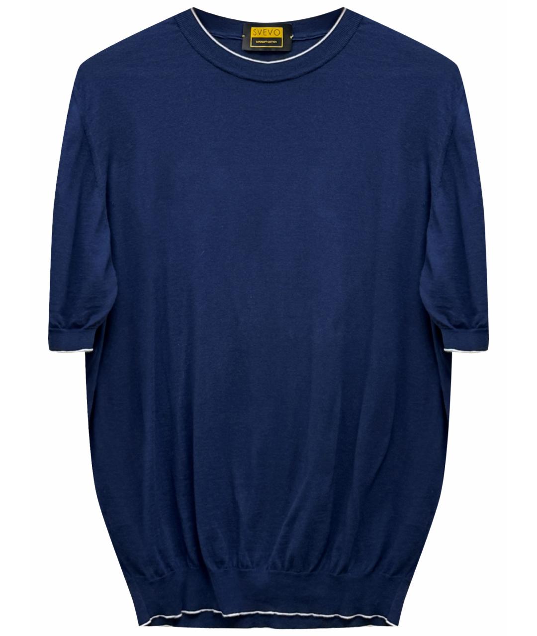SVEVO Синий хлопковый джемпер / свитер, фото 1