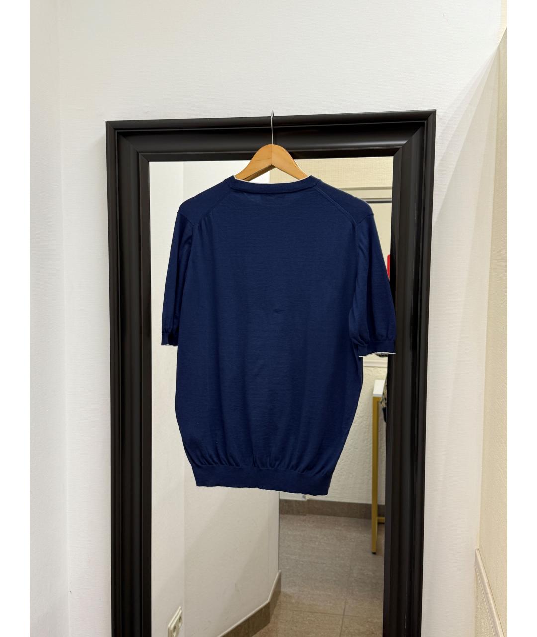 SVEVO Синий хлопковый джемпер / свитер, фото 2