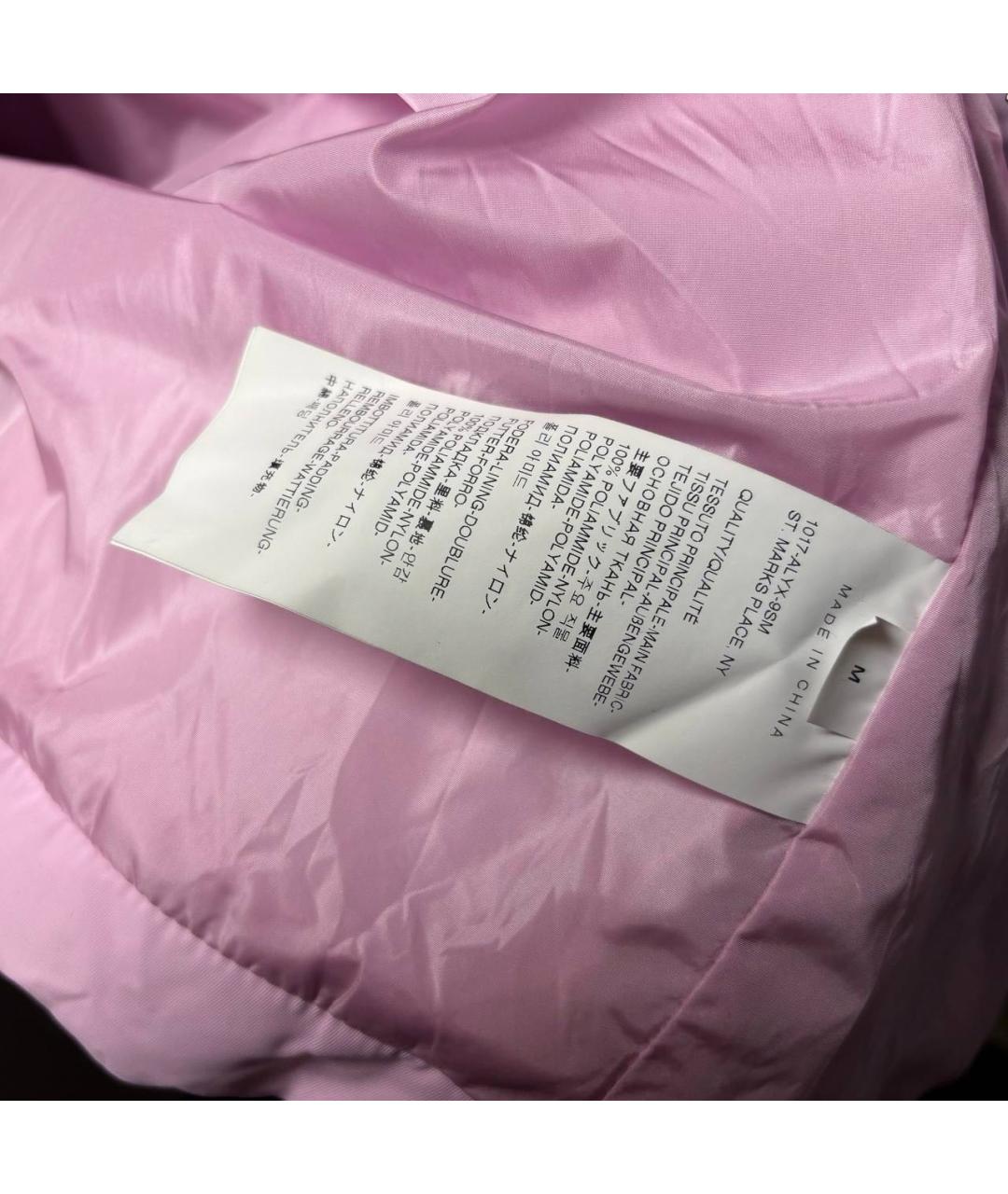 1017 ALYX 9SM Розовый полиамидовый пуховик, фото 6