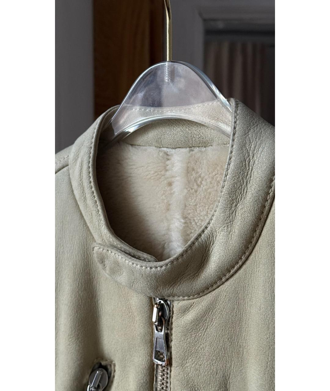 MAISON MARGIELA Бежевая дубленка, фото 5