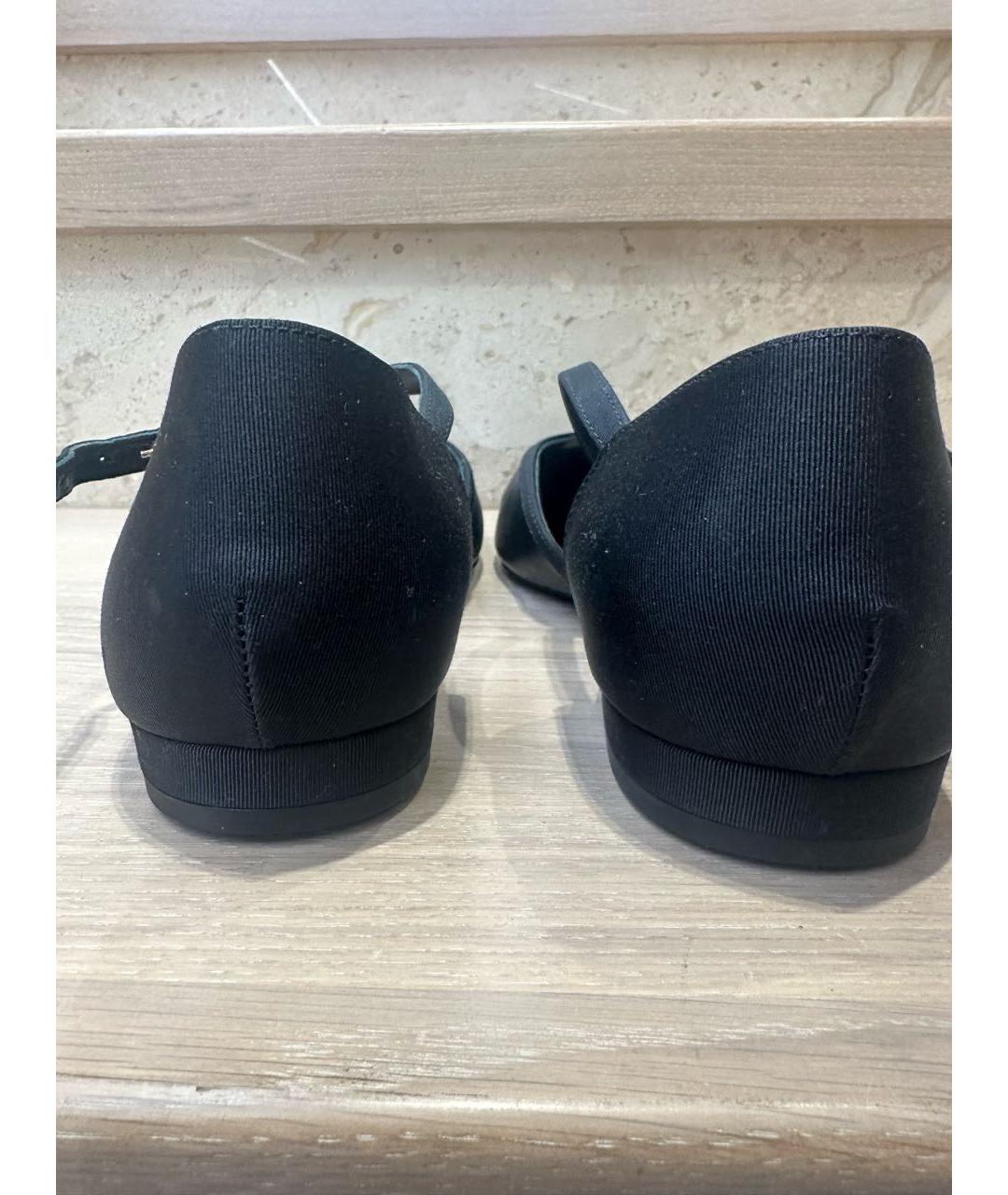 CHANEL Черные кожаные туфли, фото 3