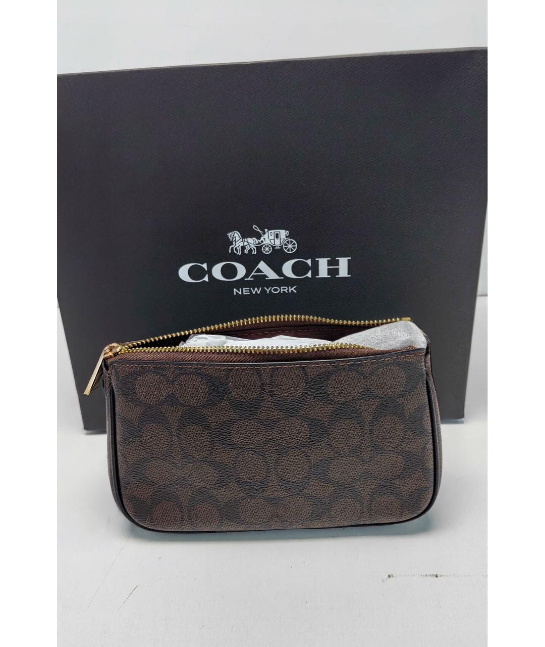 COACH Коричневая сумка через плечо, фото 3