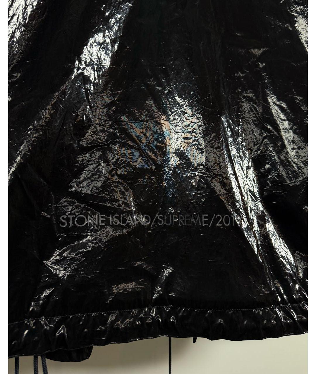 STONE ISLAND Черная шелковая куртка, фото 8