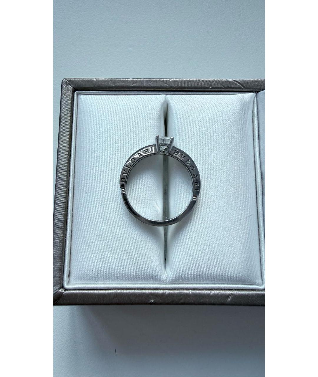 BVLGARI Серебряное платиновое кольцо, фото 5