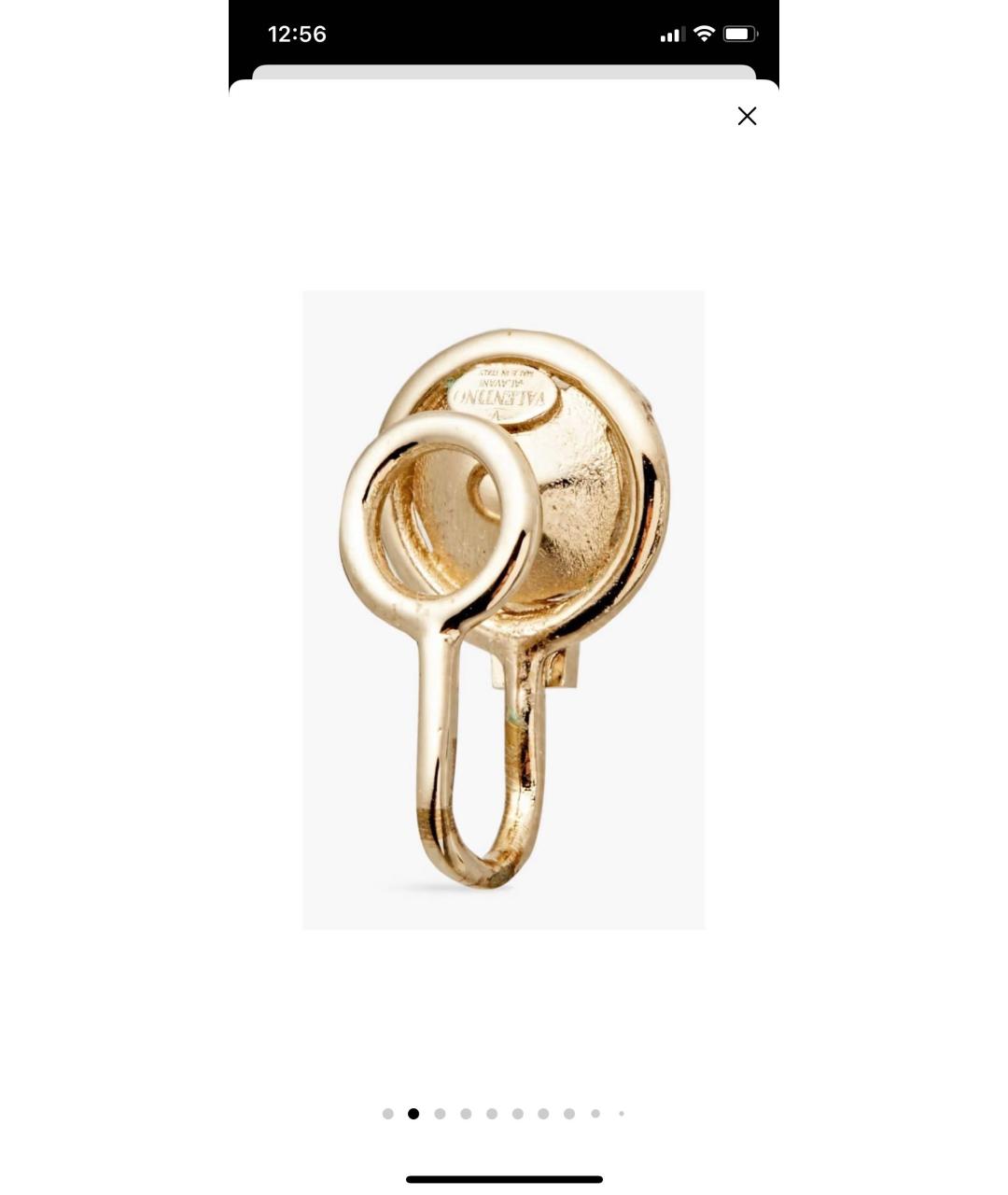 VALENTINO Золотые серьги, фото 2