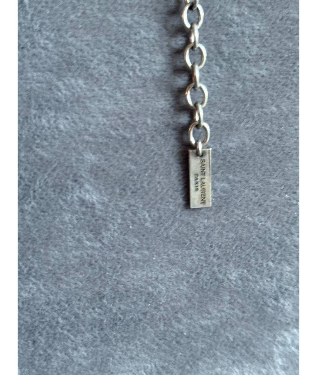 SAINT LAURENT Серебрянный браслет, фото 2