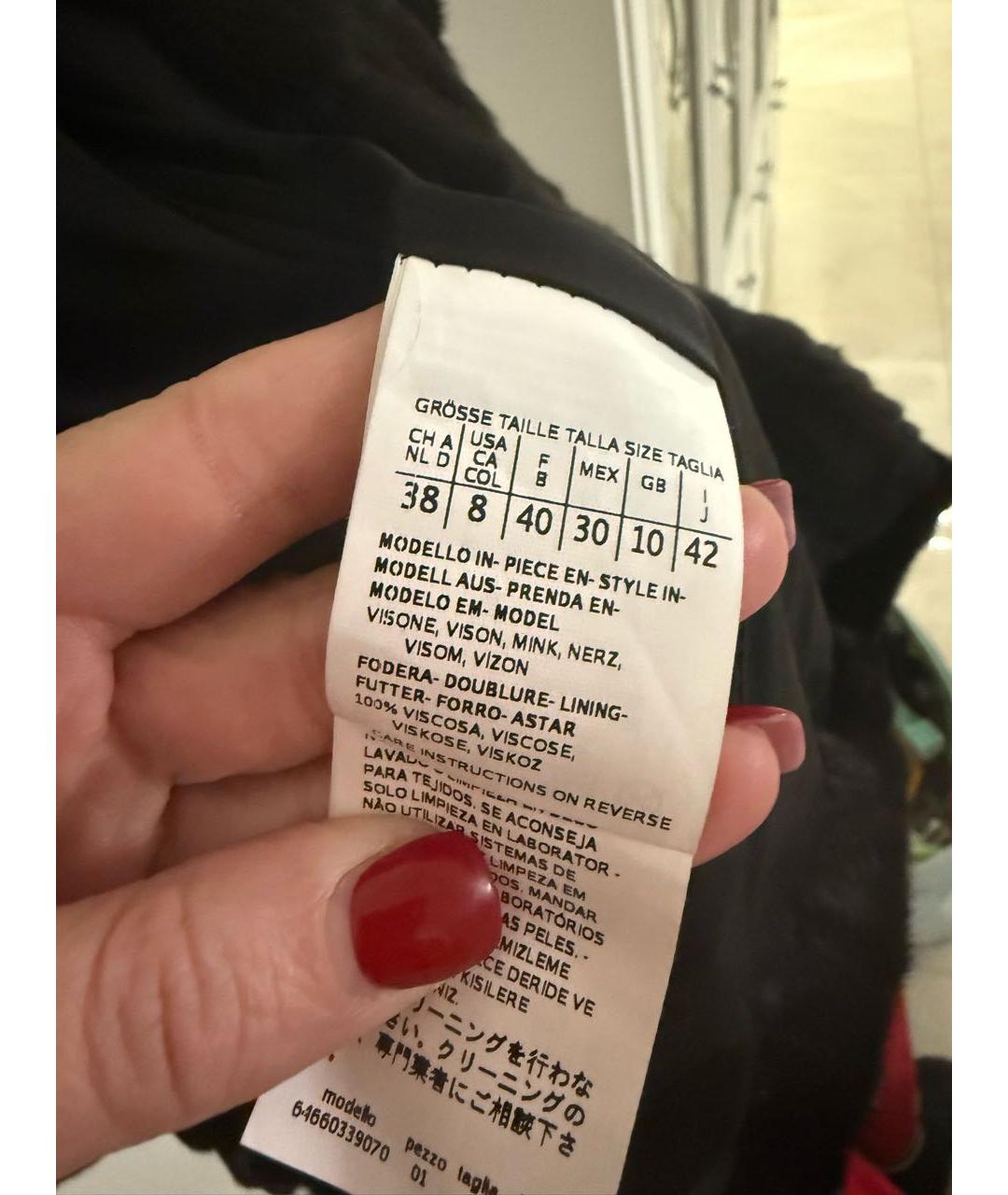 MAX MARA STUDIO Черная шуба, фото 5