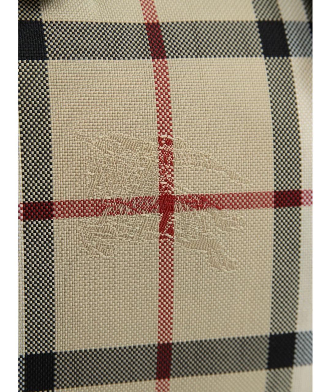 BURBERRY Бежевая кожаная сумка с короткими ручками, фото 7