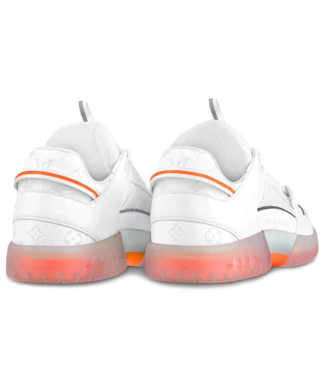 LOUIS VUITTON Белые кожаные низкие кроссовки / кеды, фото 3