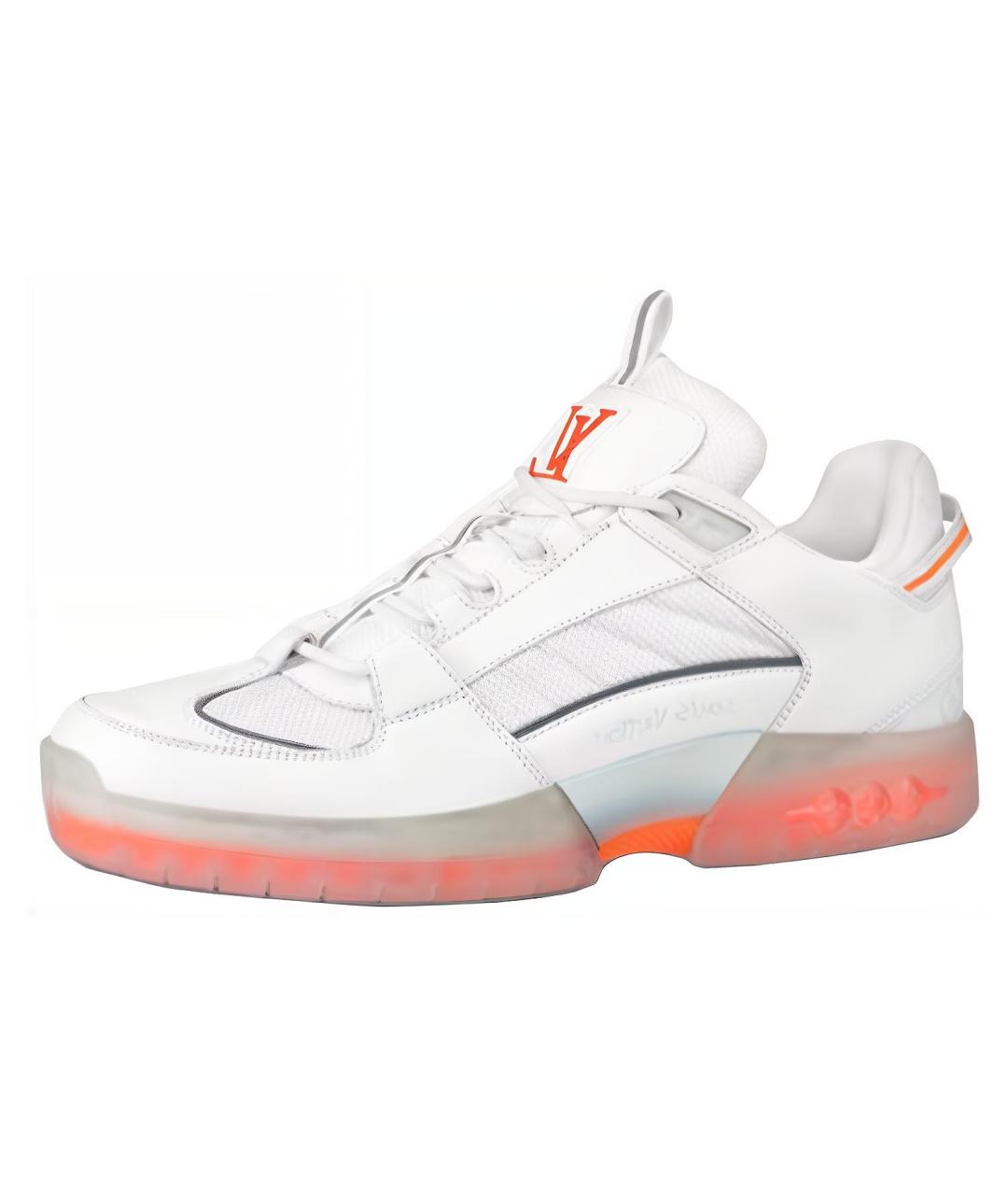 LOUIS VUITTON Белые кожаные низкие кроссовки / кеды, фото 2