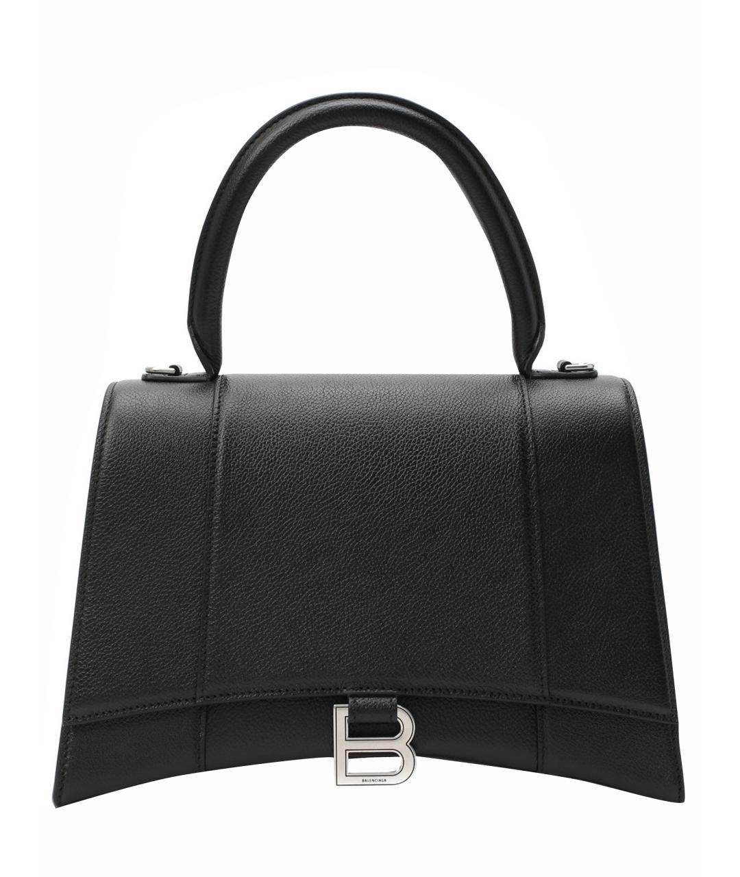 BALENCIAGA Черная кожаная сумка через плечо, фото 1