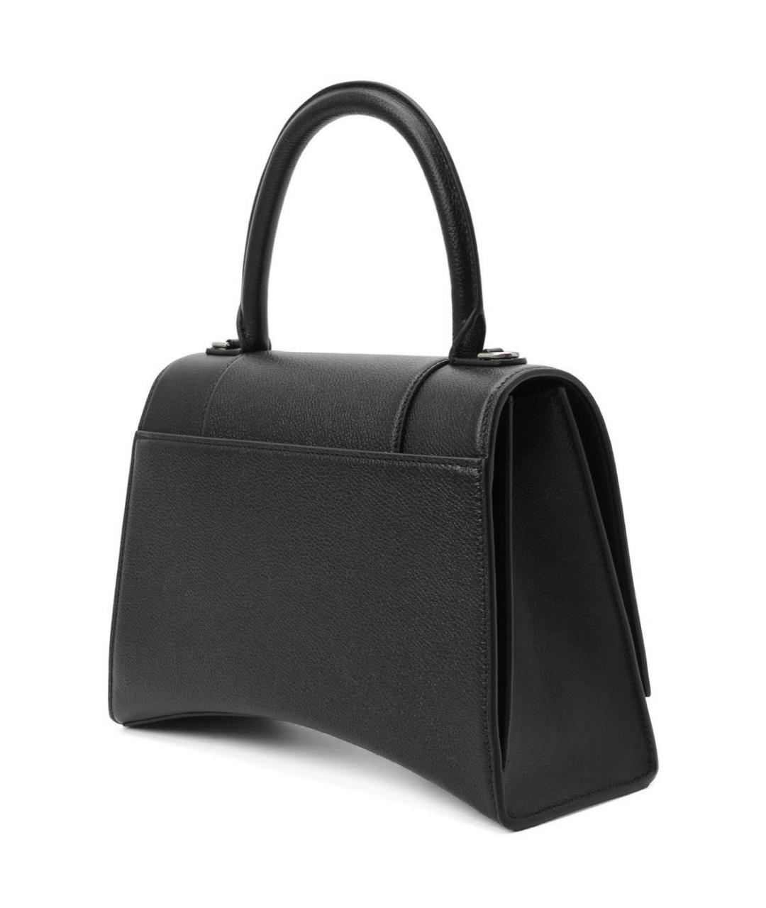 BALENCIAGA Черная кожаная сумка через плечо, фото 2