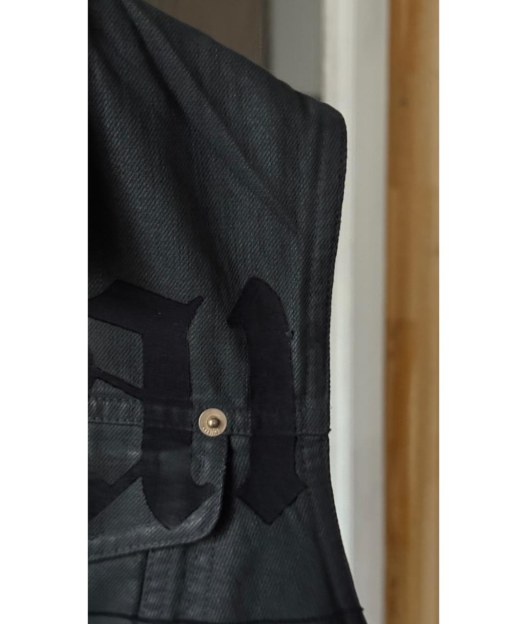 JOHN GALLIANO Черный деним корсет, фото 4