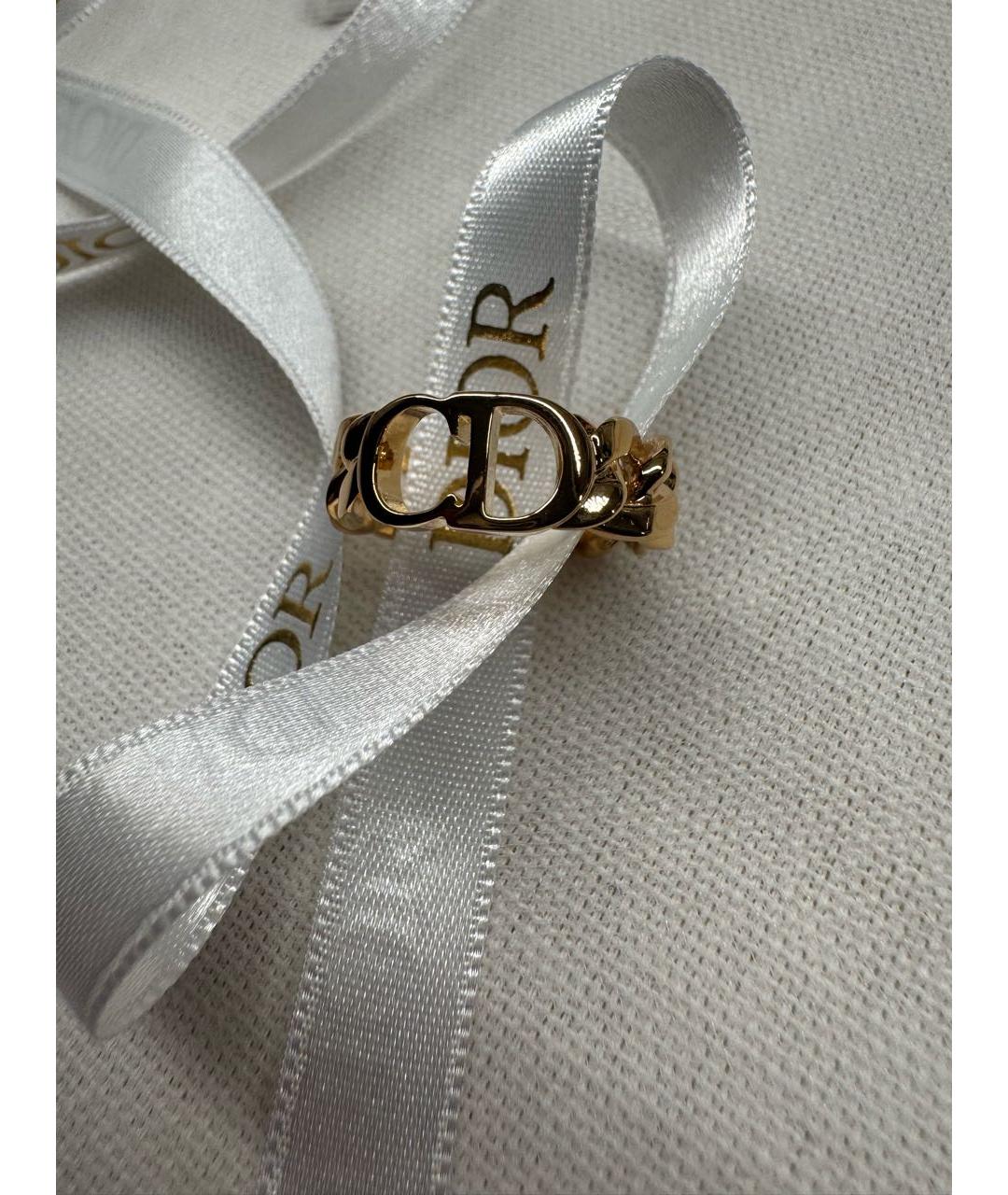 CHRISTIAN DIOR Золотое металлическое кольцо, фото 5