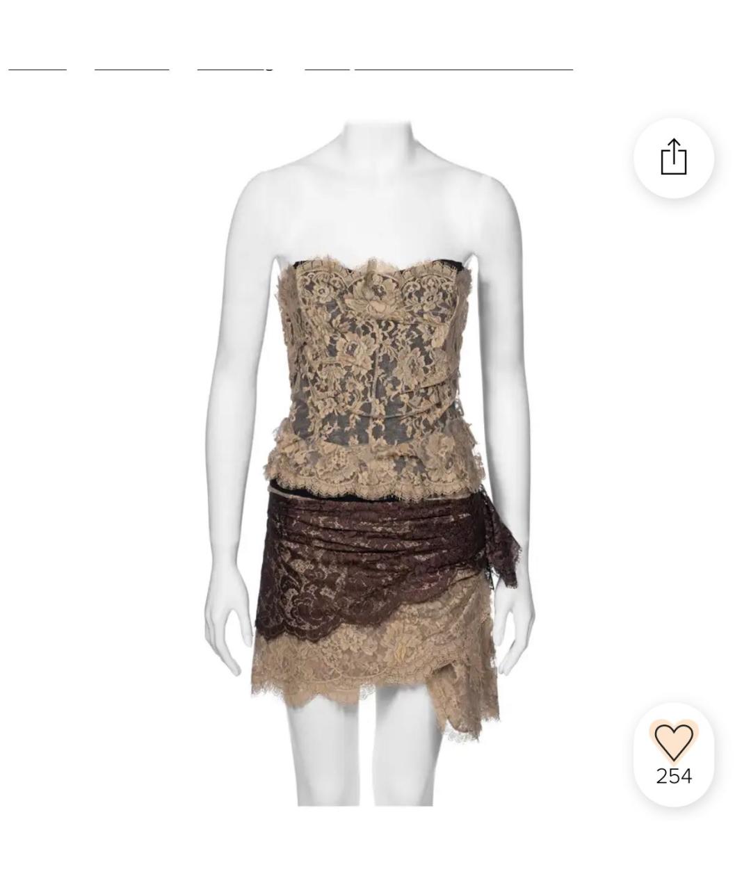 DOLCE&GABBANA Бежевый корсет, фото 5