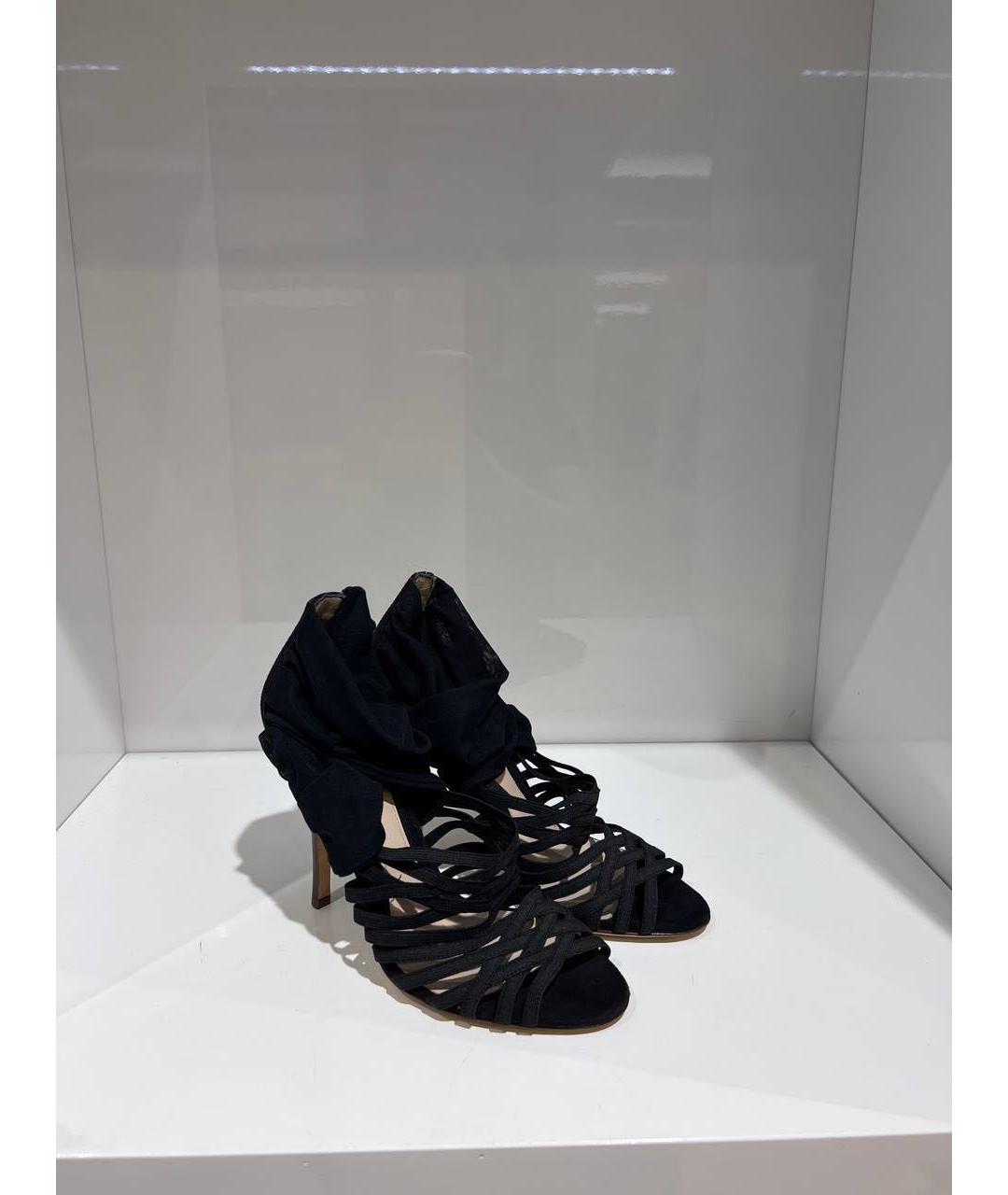 FENDI Черные босоножки, фото 4