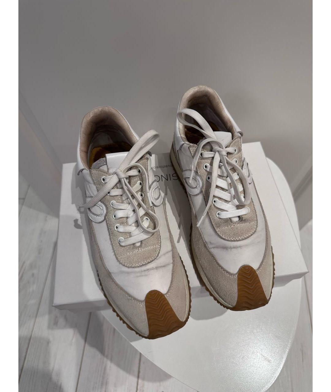 LOEWE Серые замшевые кроссовки, фото 2