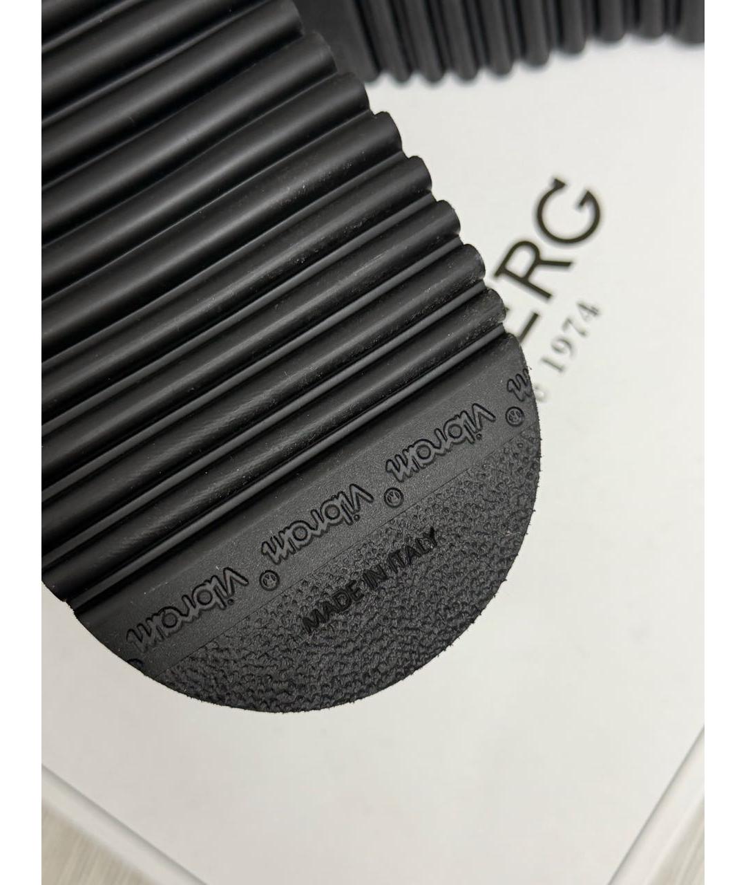 ICEBERG Черные кожаные босоножки, фото 8