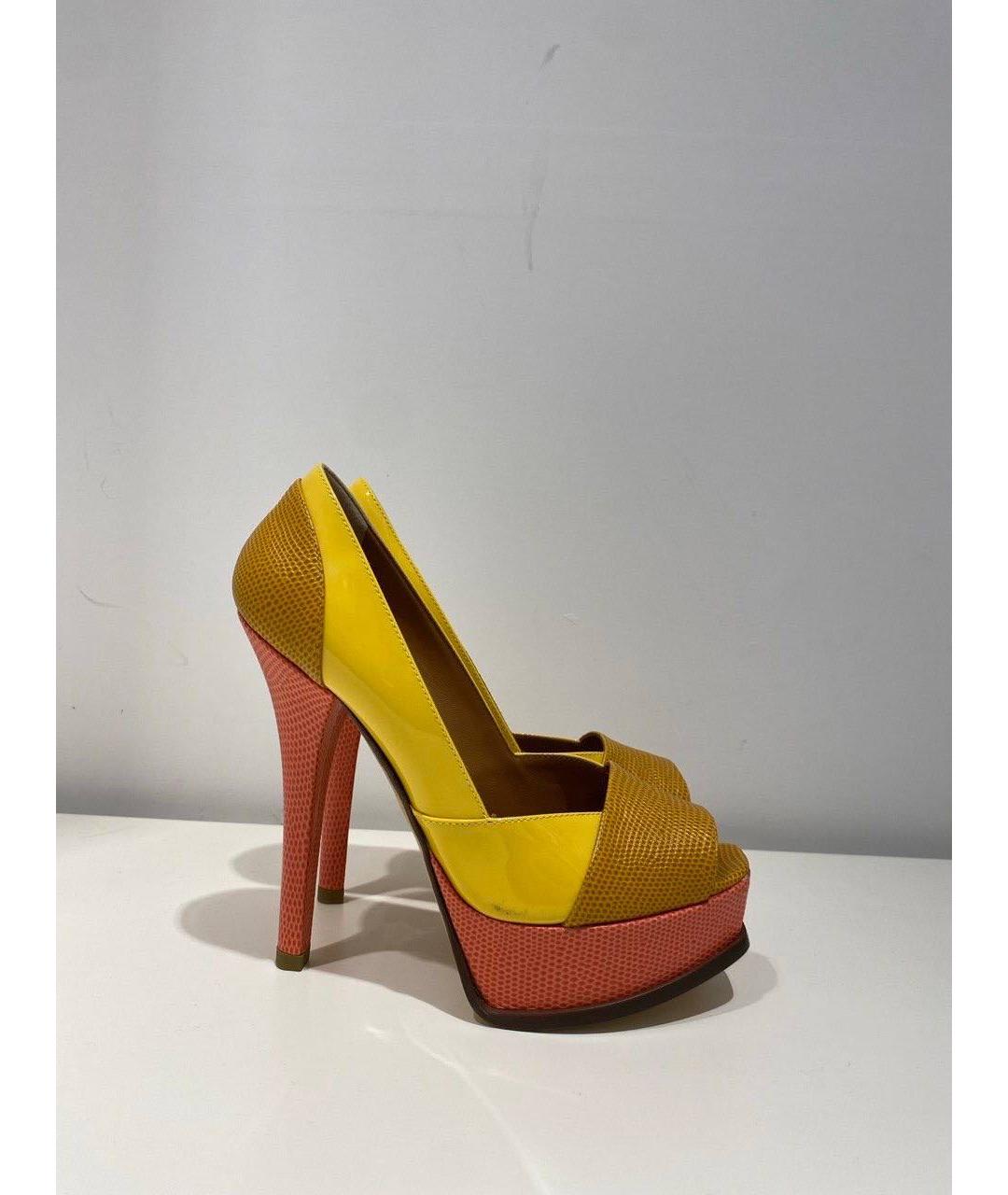 FENDI Мульти кожаные туфли, фото 4