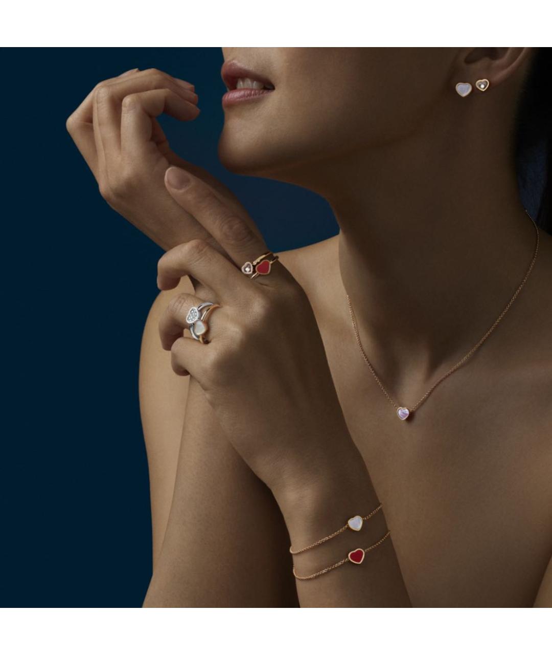 CHOPARD Белые серьги из розового золота, фото 5