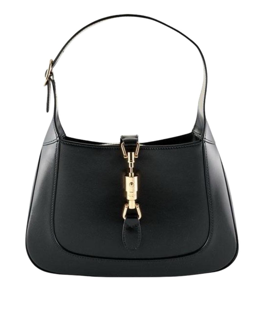 GUCCI Черная кожаная сумка с короткими ручками, фото 10