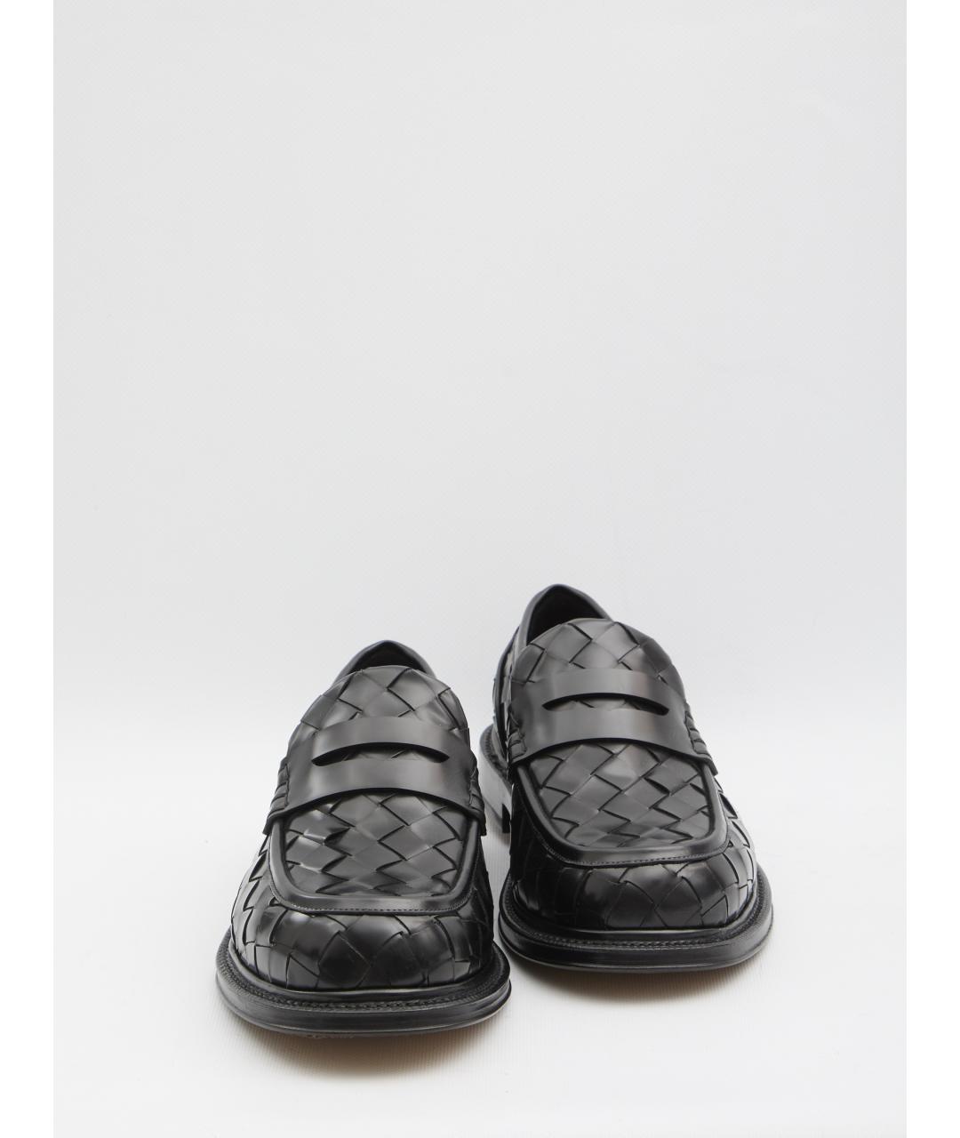 BOTTEGA VENETA Черные кожаные лоферы, фото 5