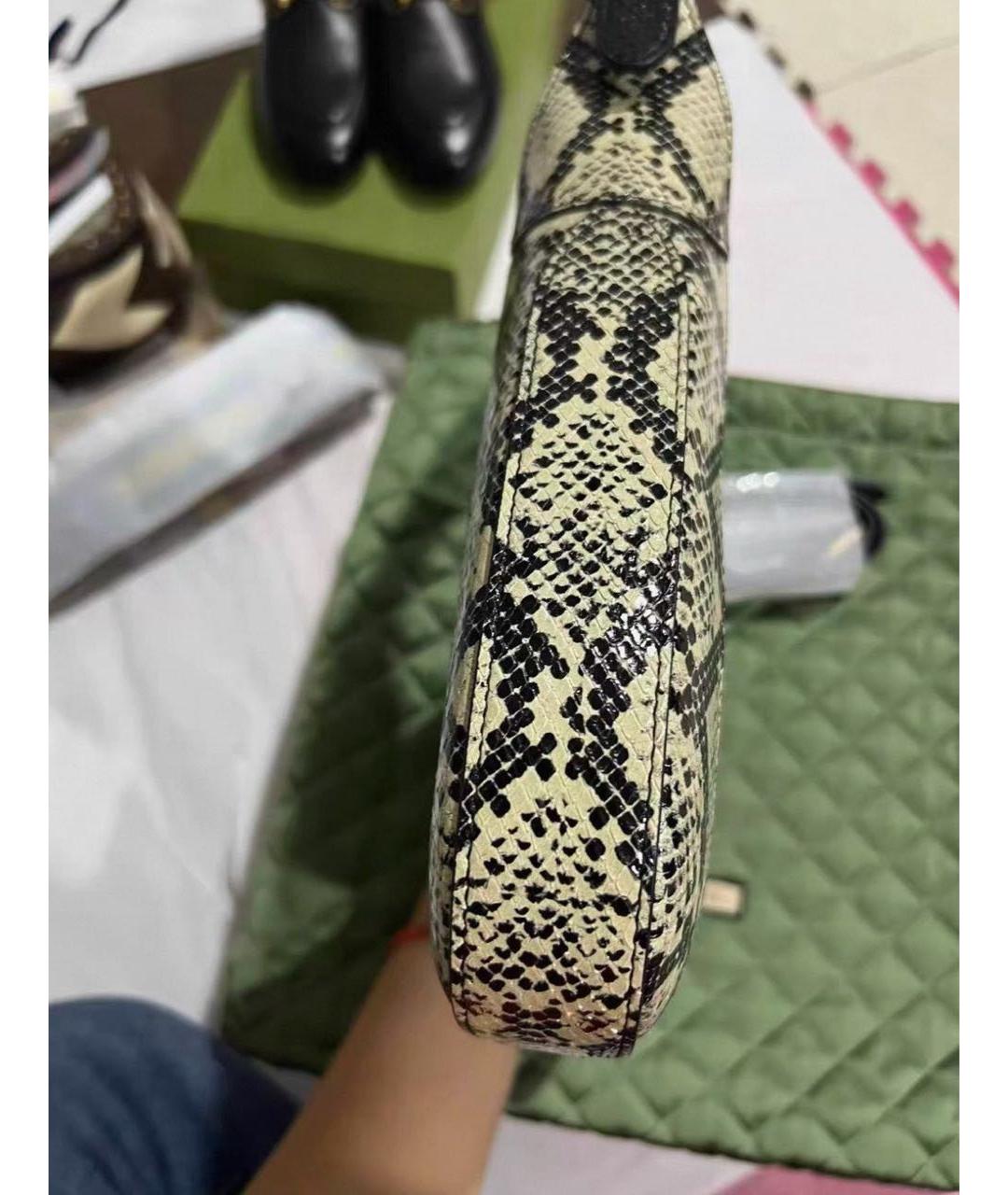 GUCCI Черная кожаная сумка с короткими ручками, фото 5