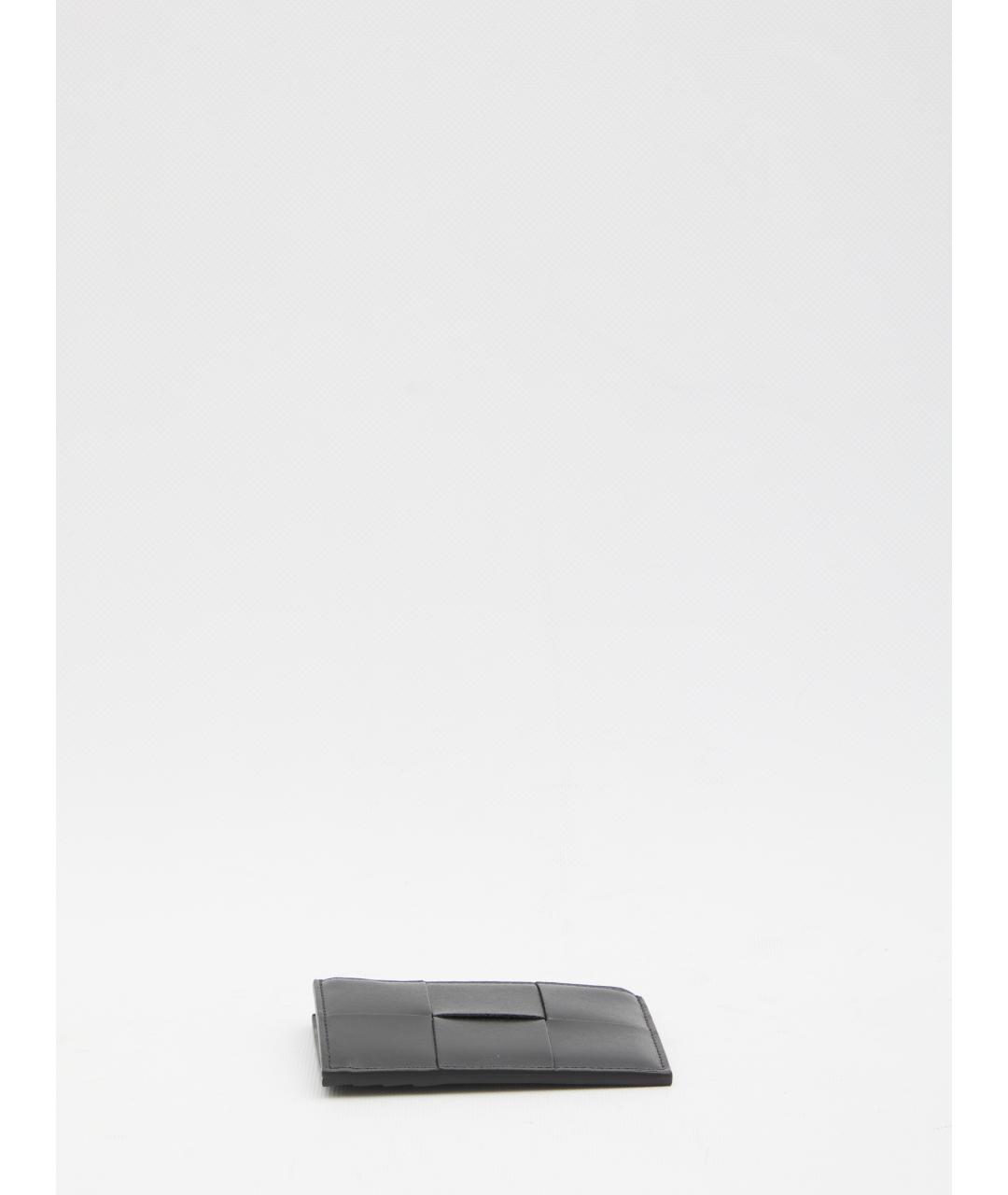 BOTTEGA VENETA Черный кожаный кардхолдер, фото 3