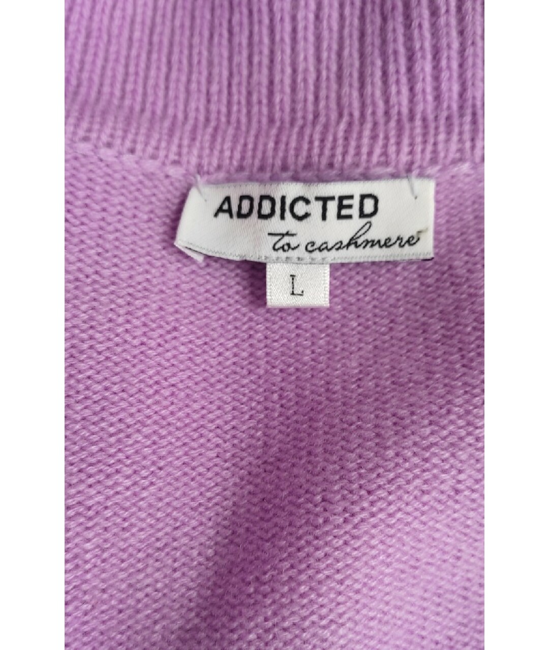 ADDICTED Фиолетовый кашемировый джемпер / свитер, фото 4