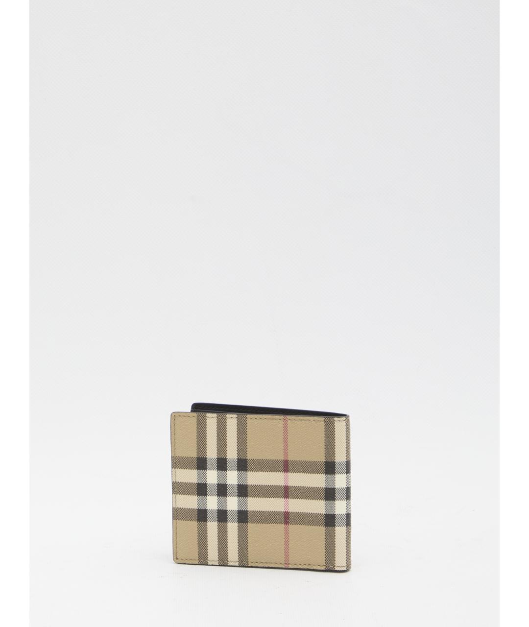 BURBERRY Бежевый кошелек из искусственной кожи, фото 2