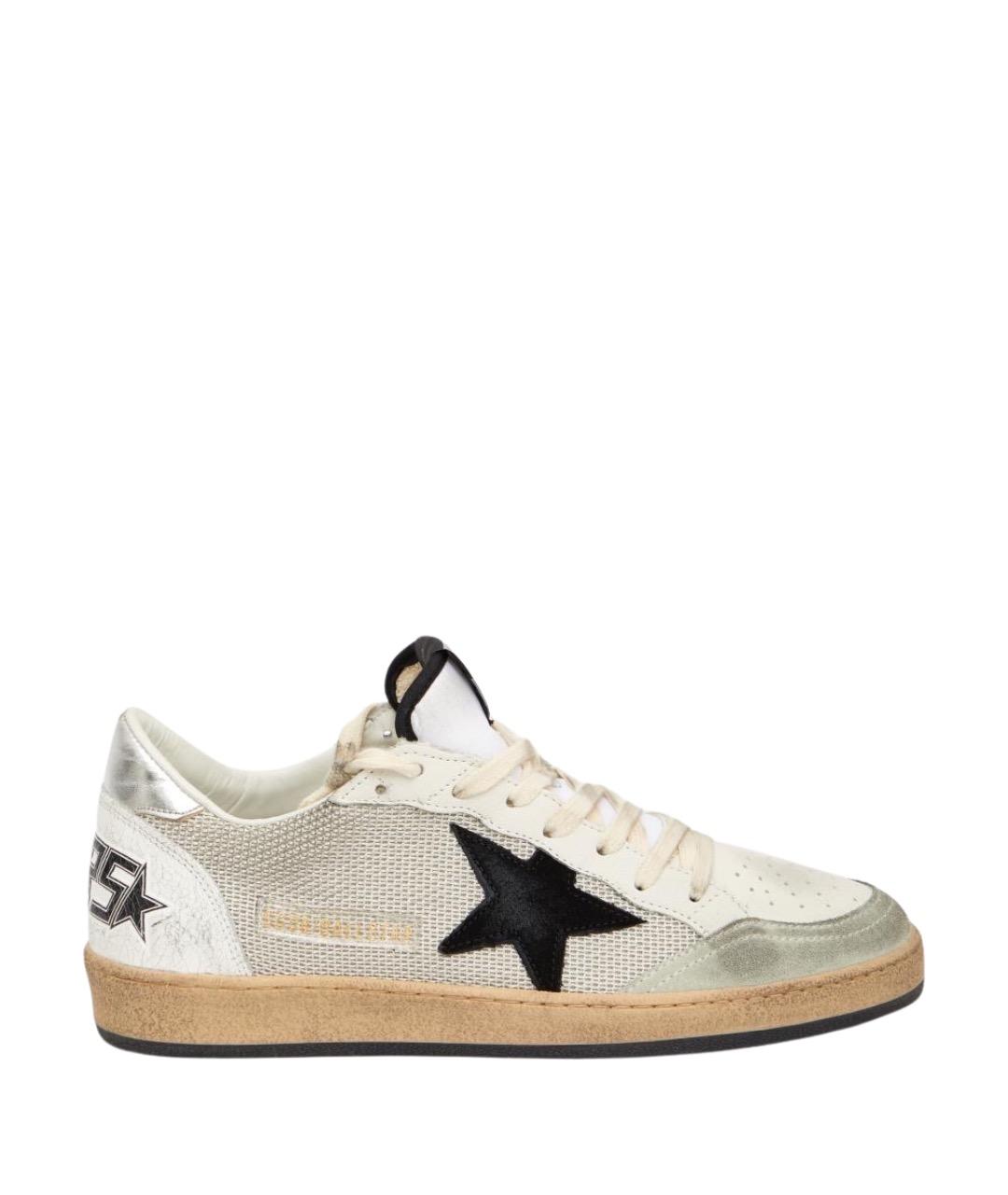 GOLDEN GOOSE DELUXE BRAND Серые кожаные низкие кроссовки / кеды, фото 1