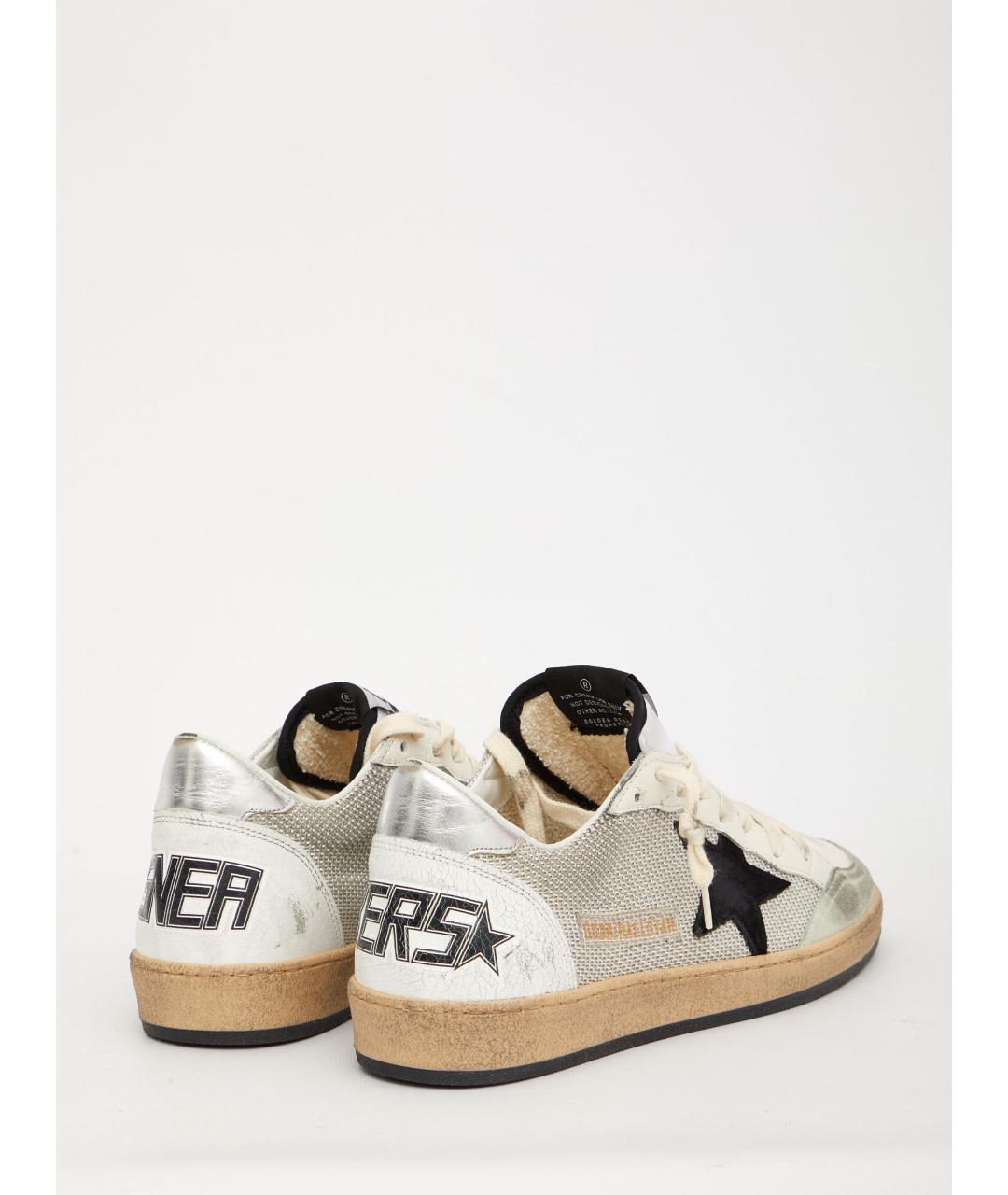 GOLDEN GOOSE DELUXE BRAND Серые кожаные низкие кроссовки / кеды, фото 3