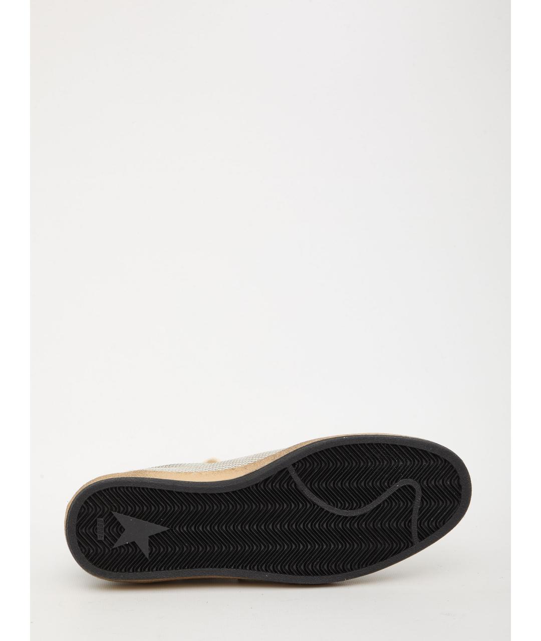 GOLDEN GOOSE DELUXE BRAND Серые кожаные низкие кроссовки / кеды, фото 4