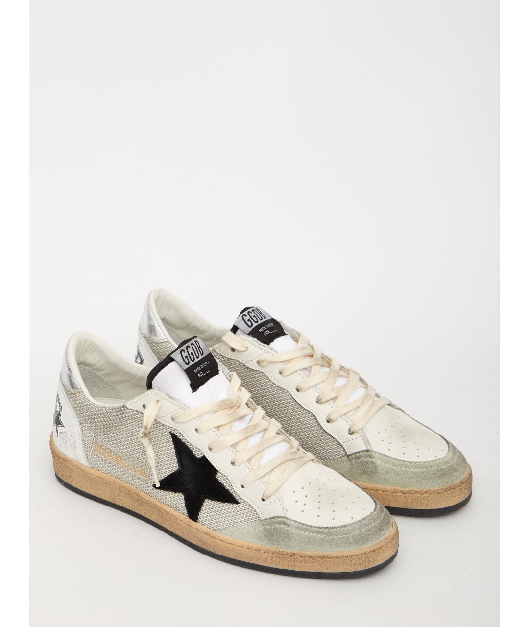 GOLDEN GOOSE DELUXE BRAND Серые кожаные низкие кроссовки / кеды, фото 5