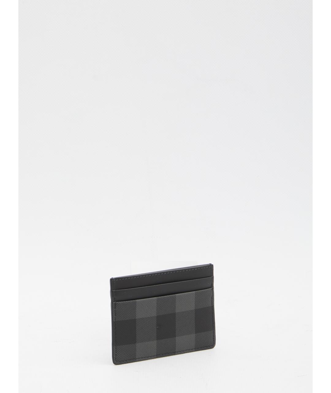 BURBERRY Серый кожаный кардхолдер, фото 2