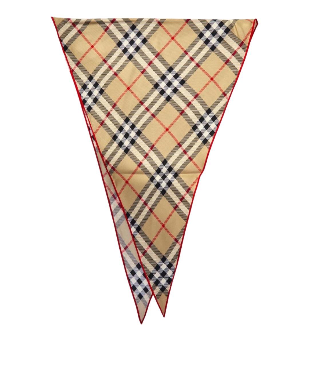 BURBERRY Мульти шелковый платок, фото 1