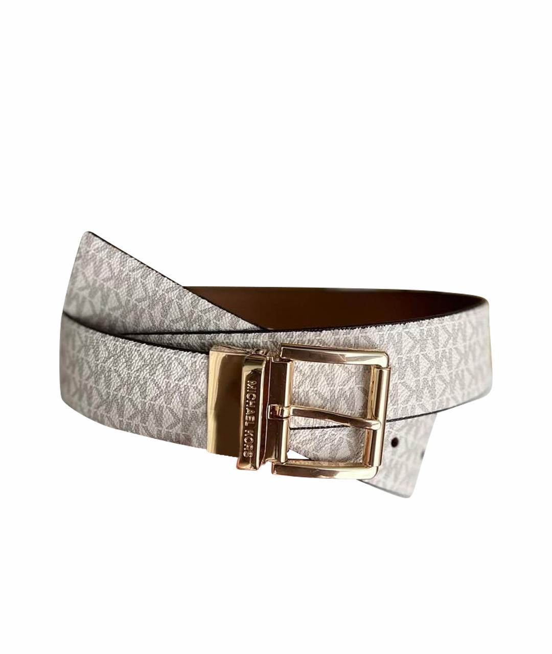 MICHAEL KORS Бежевый ремень из искусственной кожи, фото 1