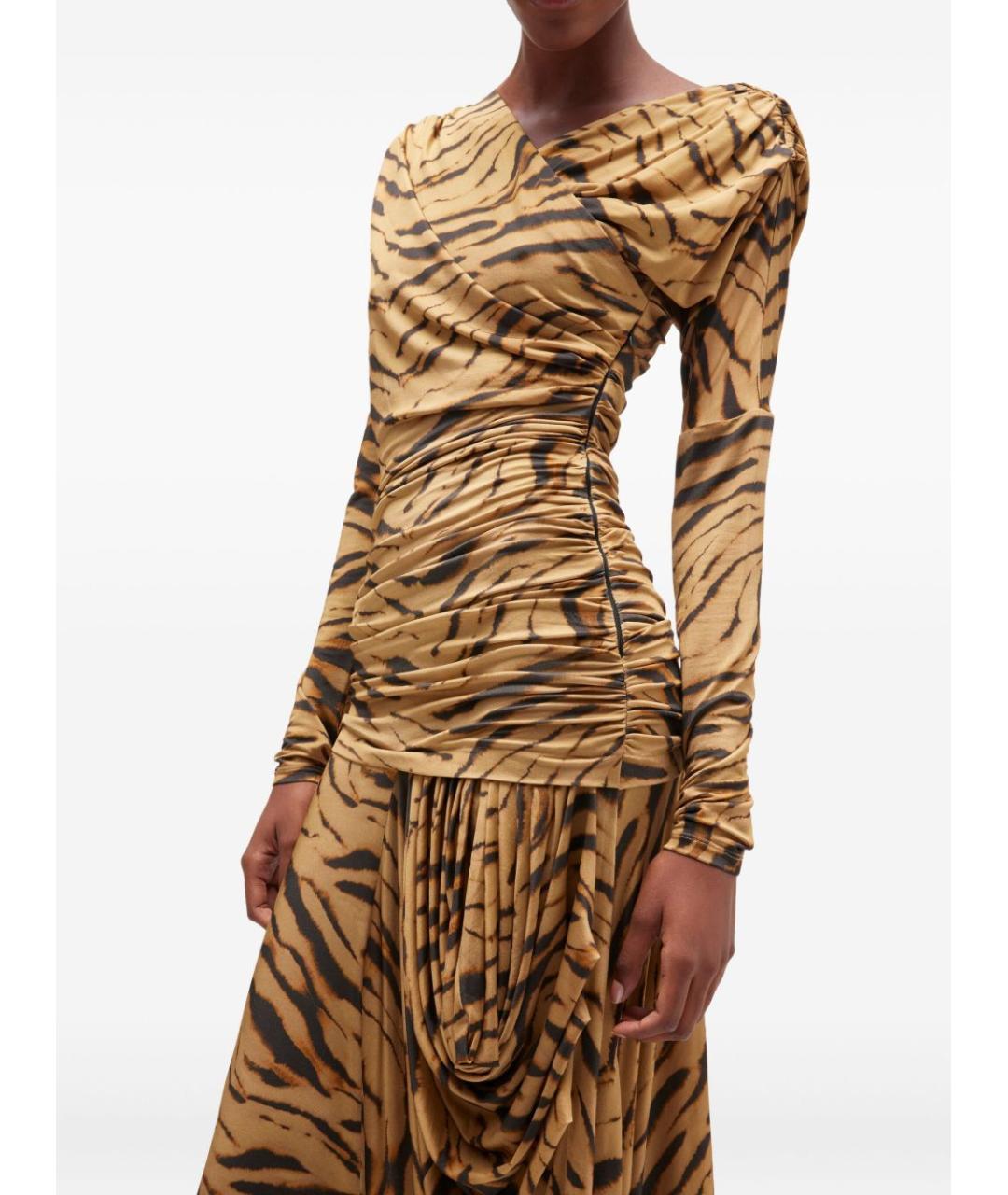 GANNI Мульти вискозное повседневное платье, фото 4