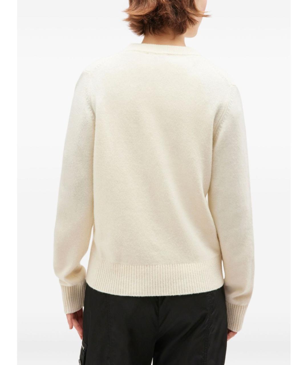 GANNI Белый шерстяной джемпер / свитер, фото 4