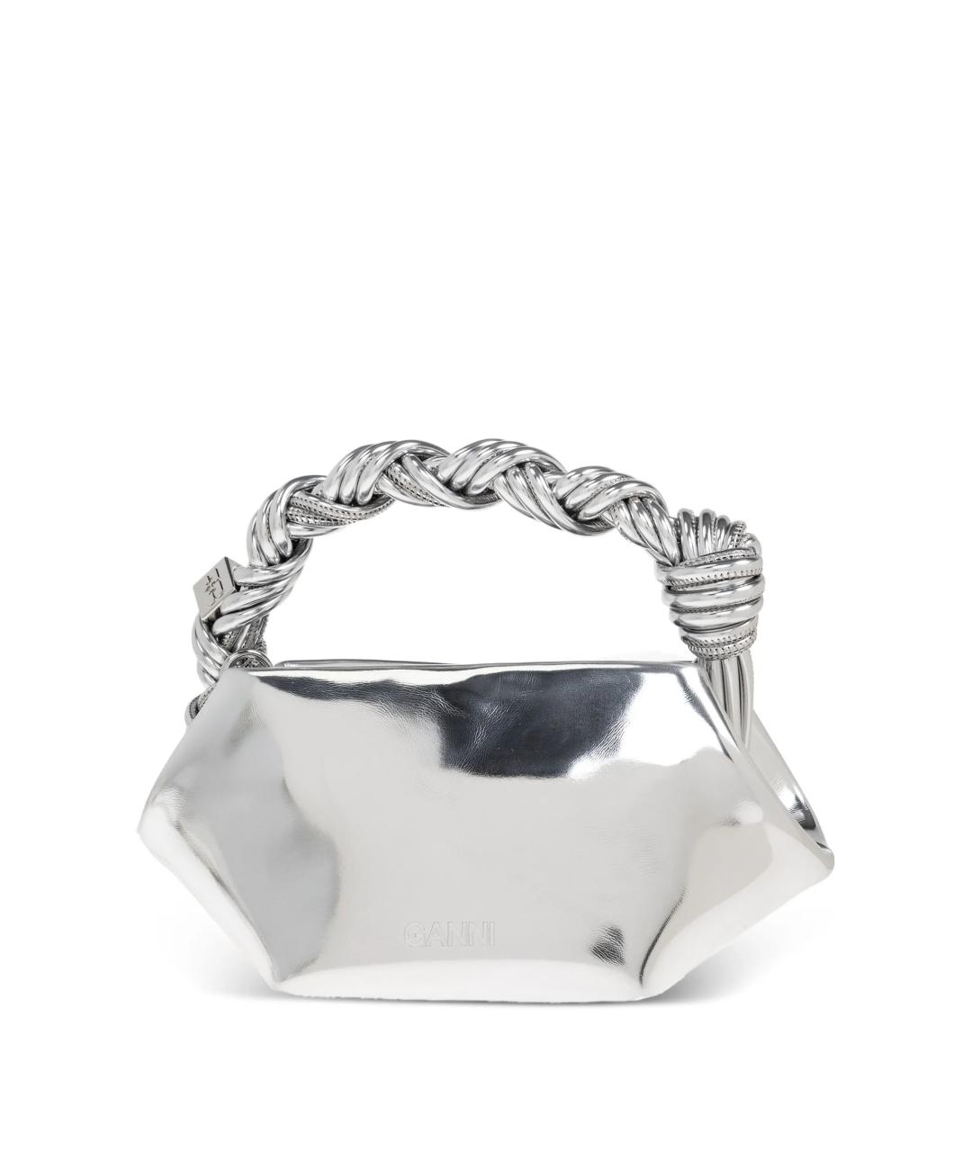 GANNI Серебряная сумка через плечо, фото 1