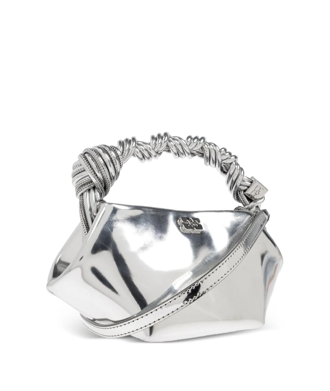 GANNI Серебряная сумка через плечо, фото 3