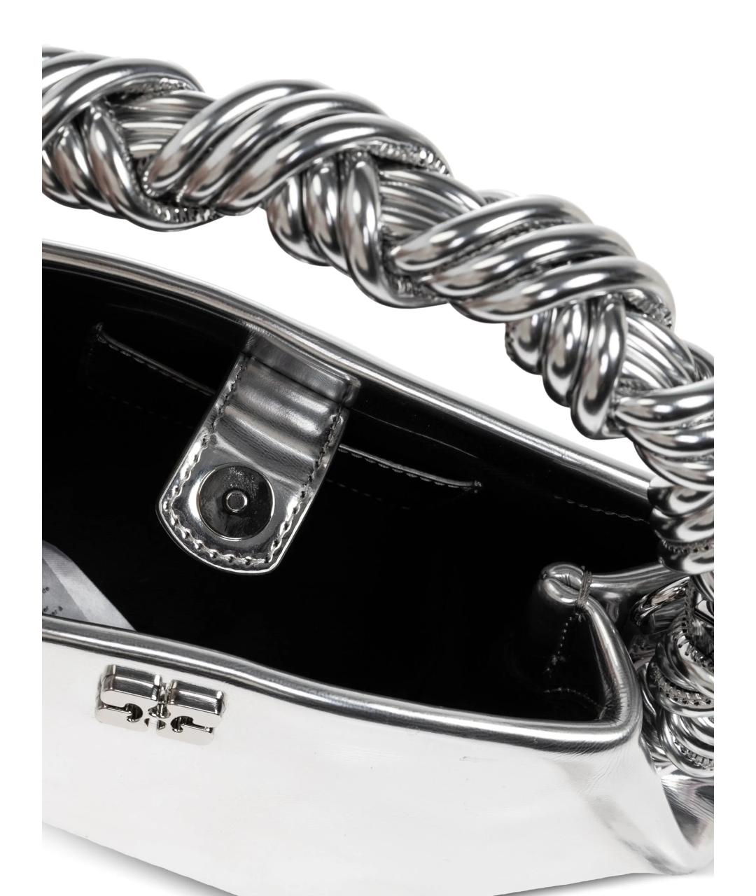 GANNI Серебряная сумка через плечо, фото 4