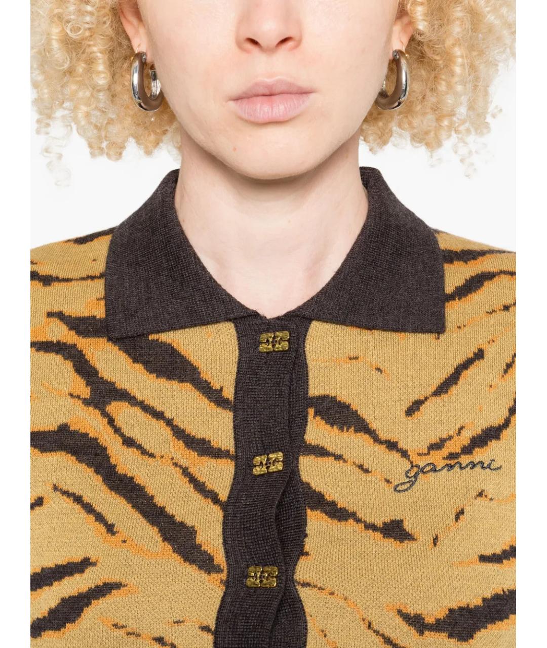 GANNI Мульти шерстяной джемпер / свитер, фото 5