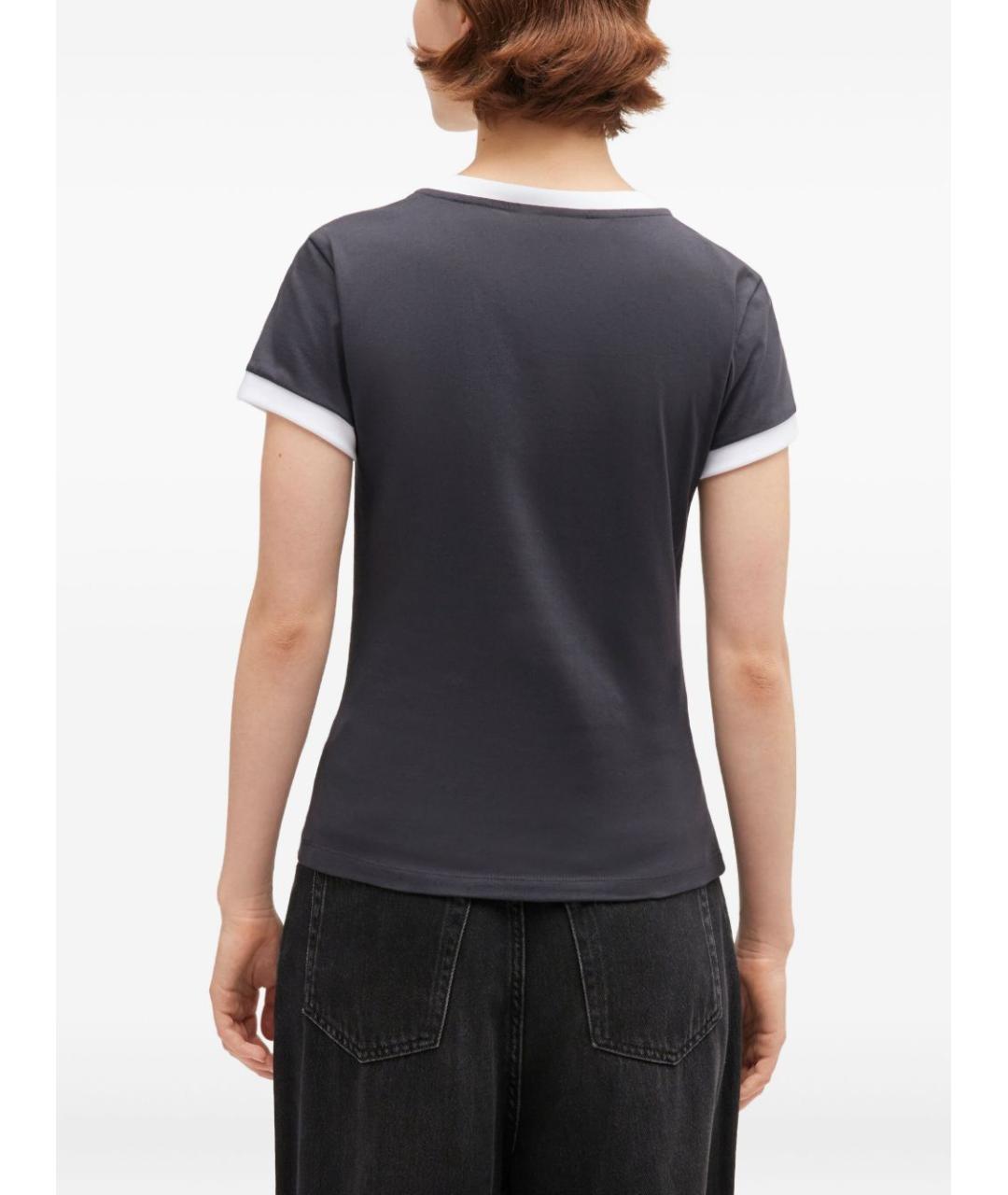 GANNI Хлопковая футболка, фото 4