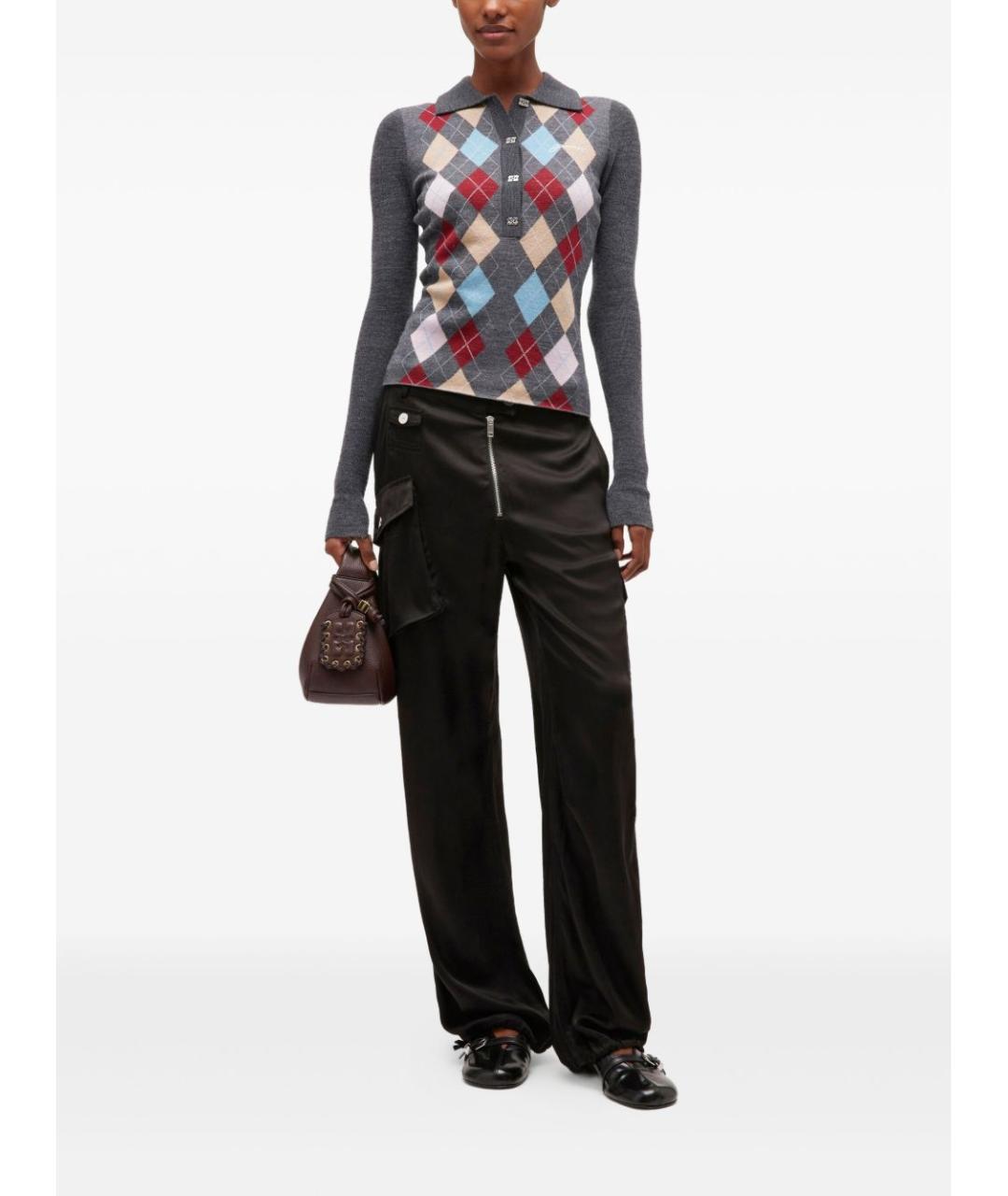 GANNI Мульти шерстяной джемпер / свитер, фото 2