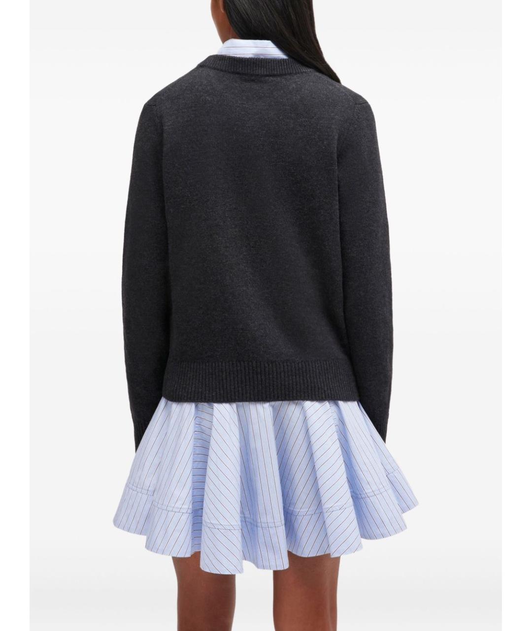 GANNI Черный шерстяной джемпер / свитер, фото 4