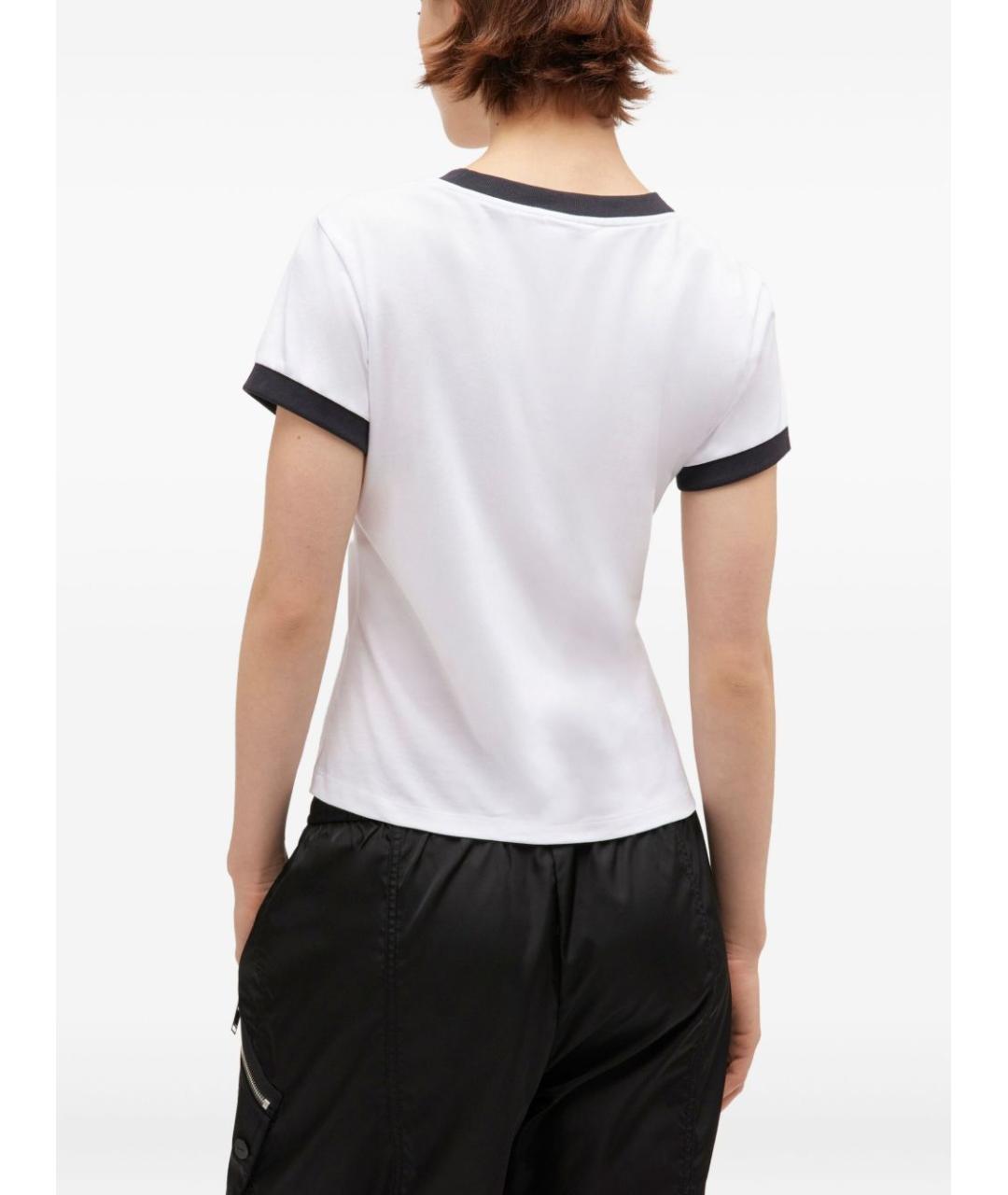 GANNI Белая хлопковая футболка, фото 4